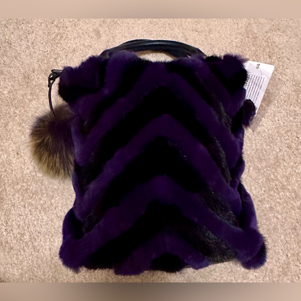 Boutique Mink & Fox Fur Crossbody - Picture 6 of 9